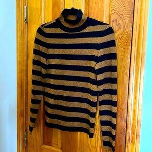 Alice+Olivia black and gold shimmer turtleneck great condition size medium